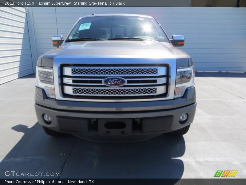Sterling Gray Metallic / Black 2013 Ford F150 Platinum SuperCrew
