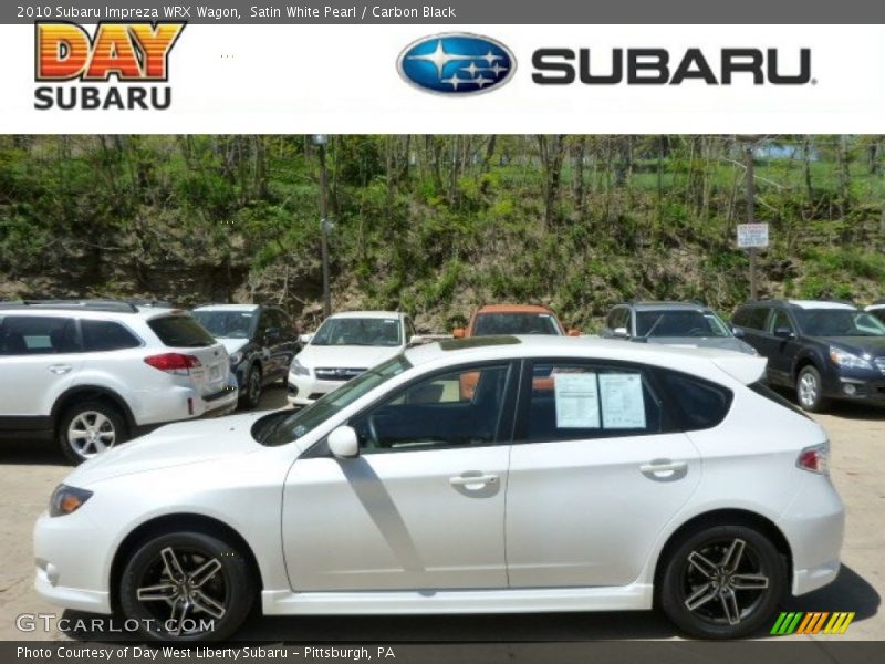 Satin White Pearl / Carbon Black 2010 Subaru Impreza WRX Wagon
