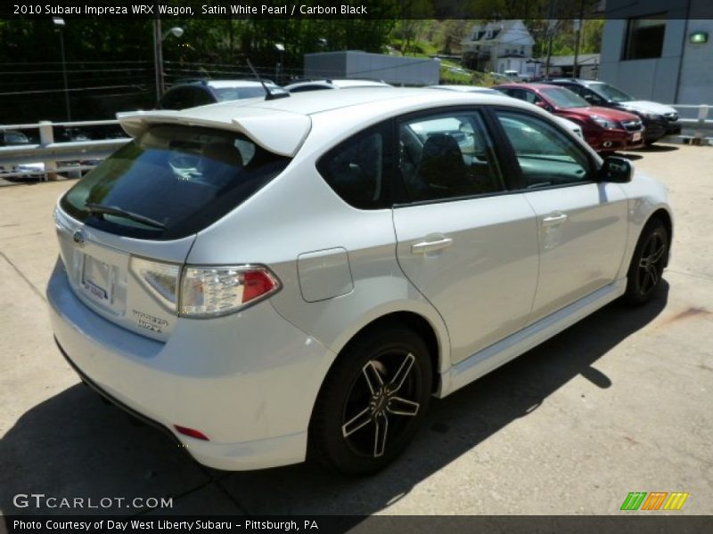 Satin White Pearl / Carbon Black 2010 Subaru Impreza WRX Wagon