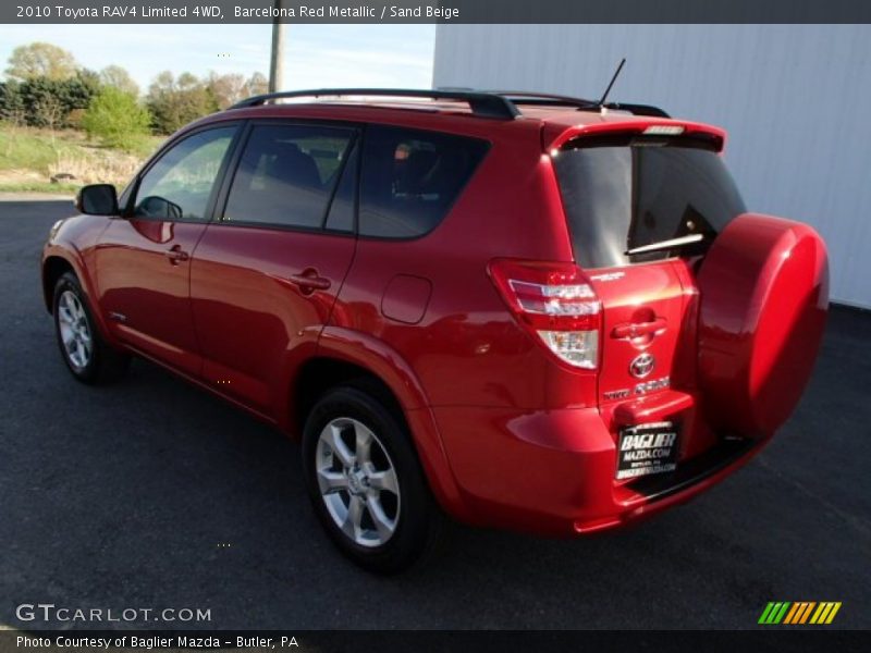 Barcelona Red Metallic / Sand Beige 2010 Toyota RAV4 Limited 4WD