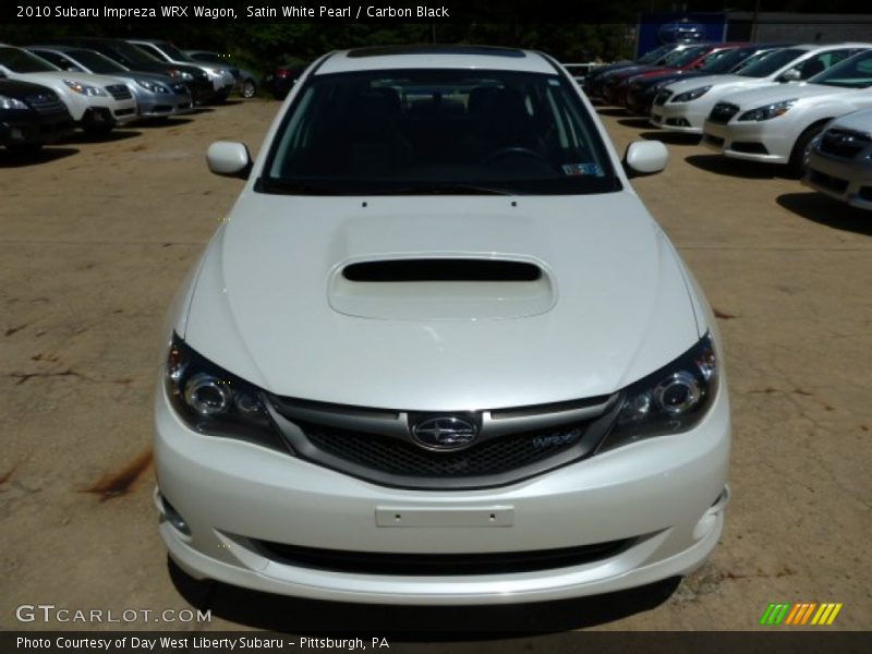 Satin White Pearl / Carbon Black 2010 Subaru Impreza WRX Wagon