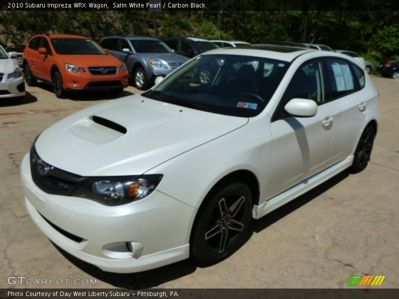 Satin White Pearl / Carbon Black 2010 Subaru Impreza WRX Wagon