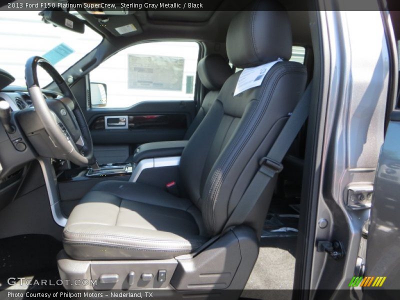 Sterling Gray Metallic / Black 2013 Ford F150 Platinum SuperCrew