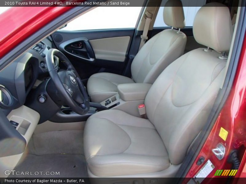 Barcelona Red Metallic / Sand Beige 2010 Toyota RAV4 Limited 4WD
