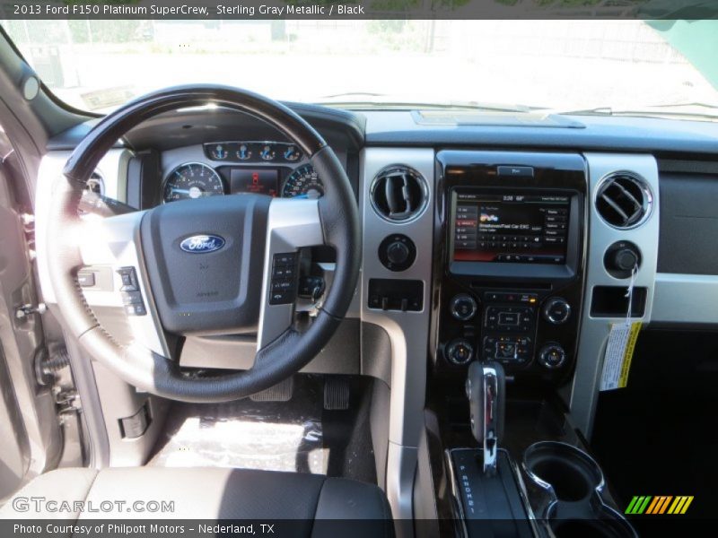 Sterling Gray Metallic / Black 2013 Ford F150 Platinum SuperCrew