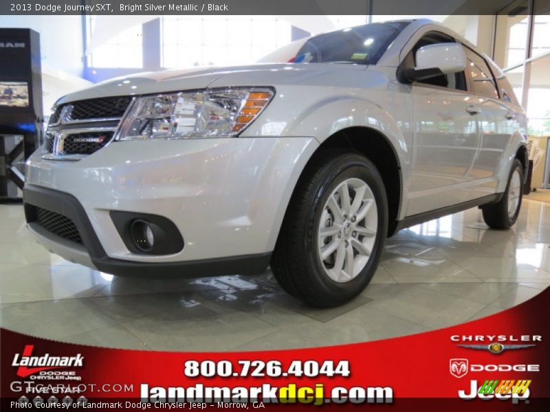 Bright Silver Metallic / Black 2013 Dodge Journey SXT