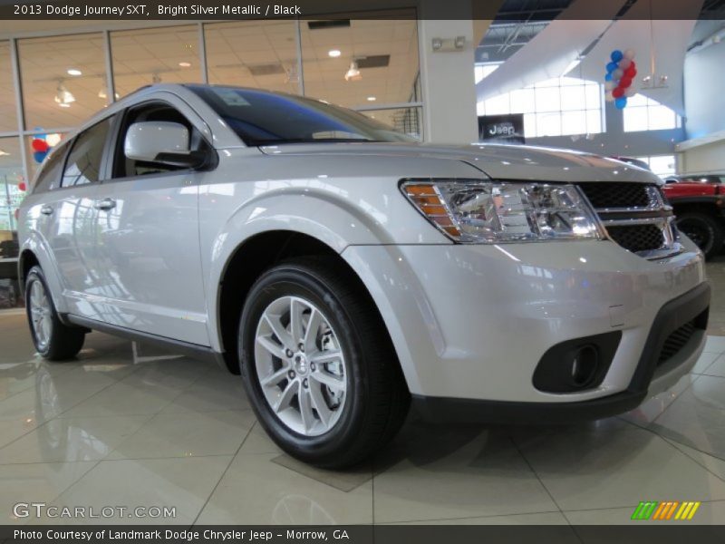 Bright Silver Metallic / Black 2013 Dodge Journey SXT