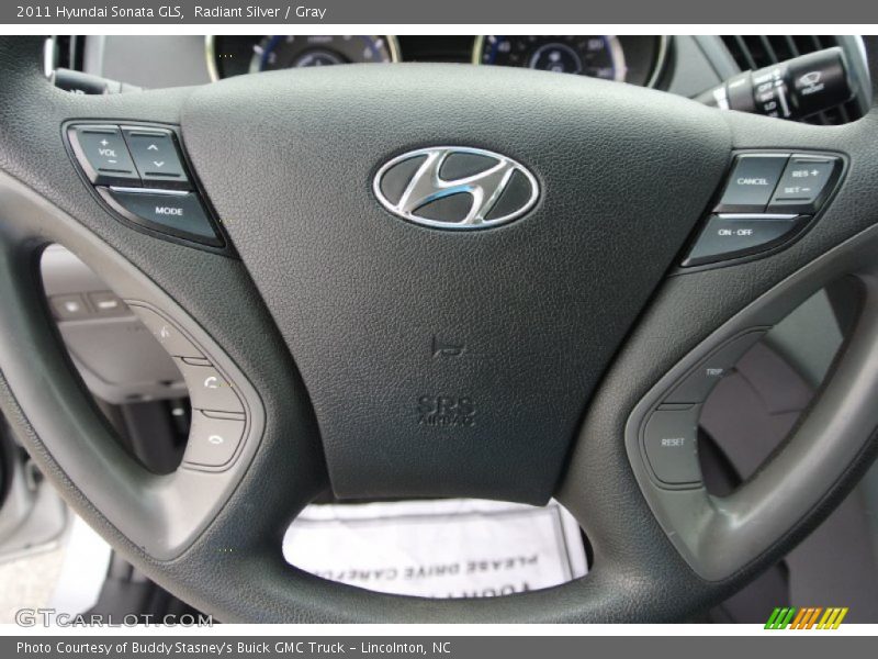 Radiant Silver / Gray 2011 Hyundai Sonata GLS
