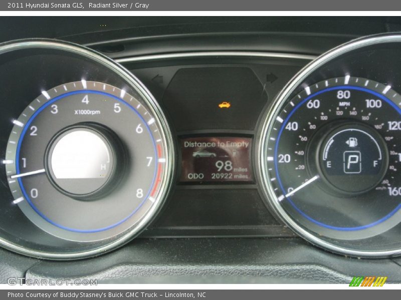 Radiant Silver / Gray 2011 Hyundai Sonata GLS