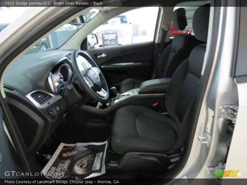Bright Silver Metallic / Black 2013 Dodge Journey SXT