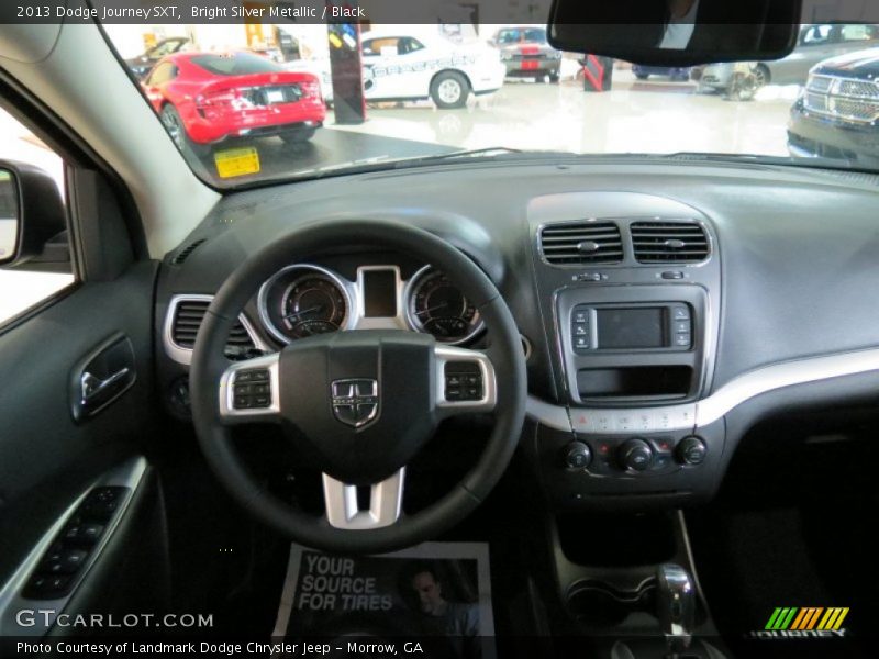 Bright Silver Metallic / Black 2013 Dodge Journey SXT