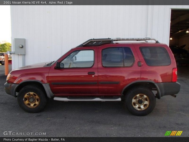 Aztec Red / Sage 2001 Nissan Xterra XE V6 4x4