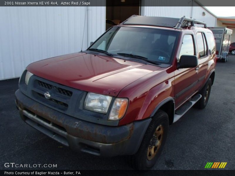 Aztec Red / Sage 2001 Nissan Xterra XE V6 4x4