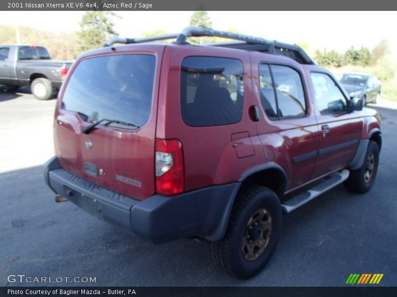 Aztec Red / Sage 2001 Nissan Xterra XE V6 4x4