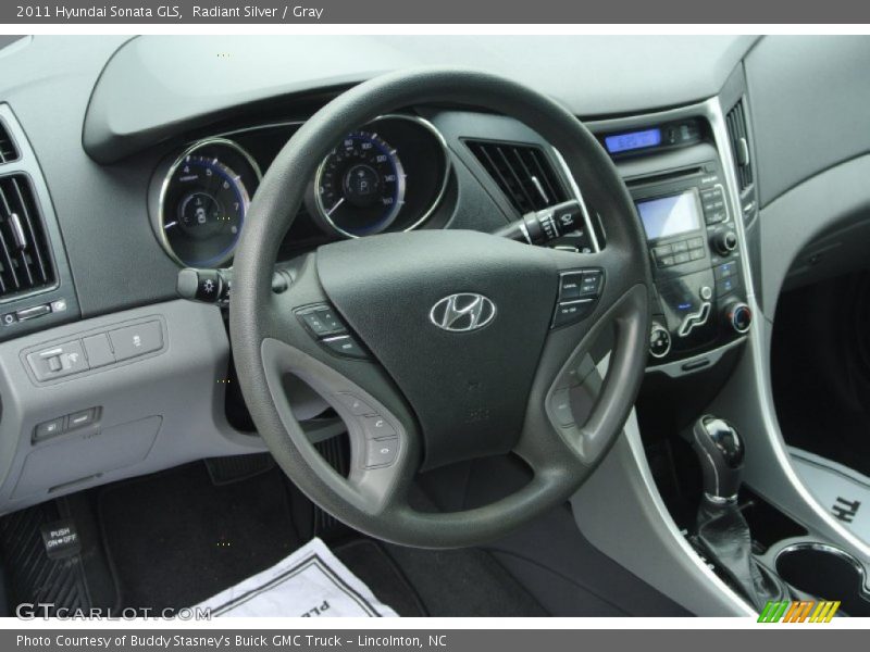 Radiant Silver / Gray 2011 Hyundai Sonata GLS