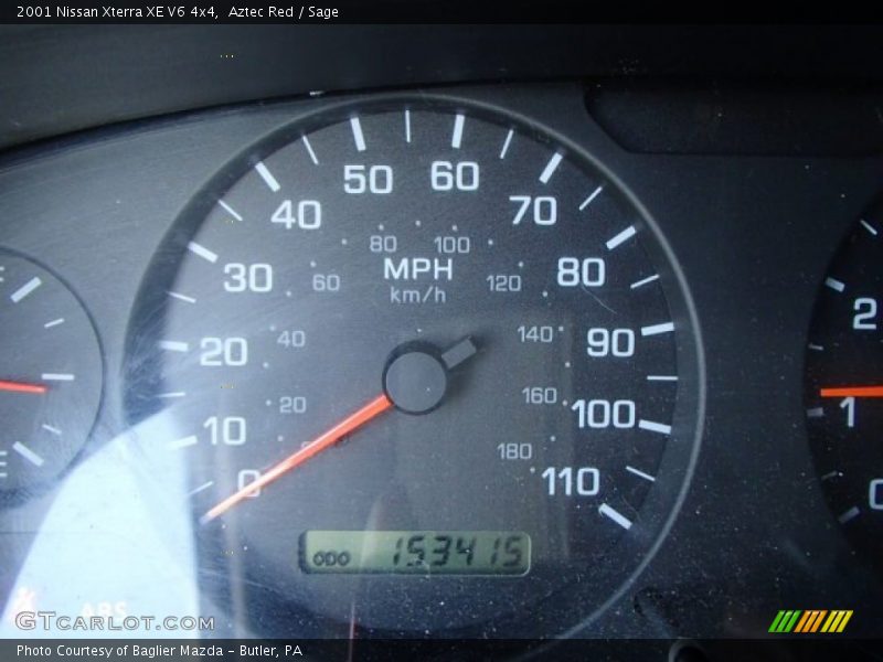 Aztec Red / Sage 2001 Nissan Xterra XE V6 4x4