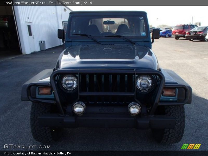 Emerald Green Pearl / Khaki 1998 Jeep Wrangler SE 4x4