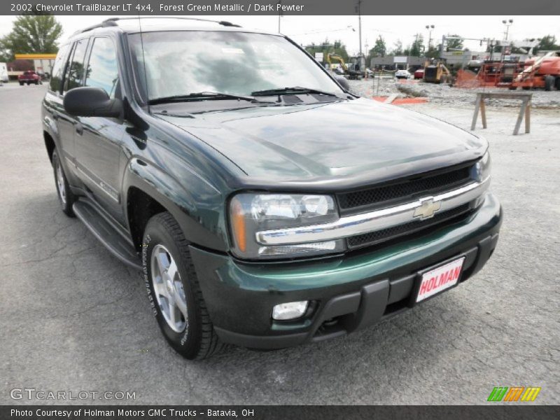 Forest Green Metallic / Dark Pewter 2002 Chevrolet TrailBlazer LT 4x4