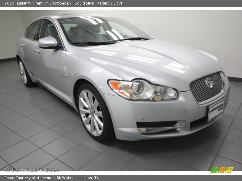 Liquid Silver Metallic / Dove 2010 Jaguar XF Premium Sport Sedan