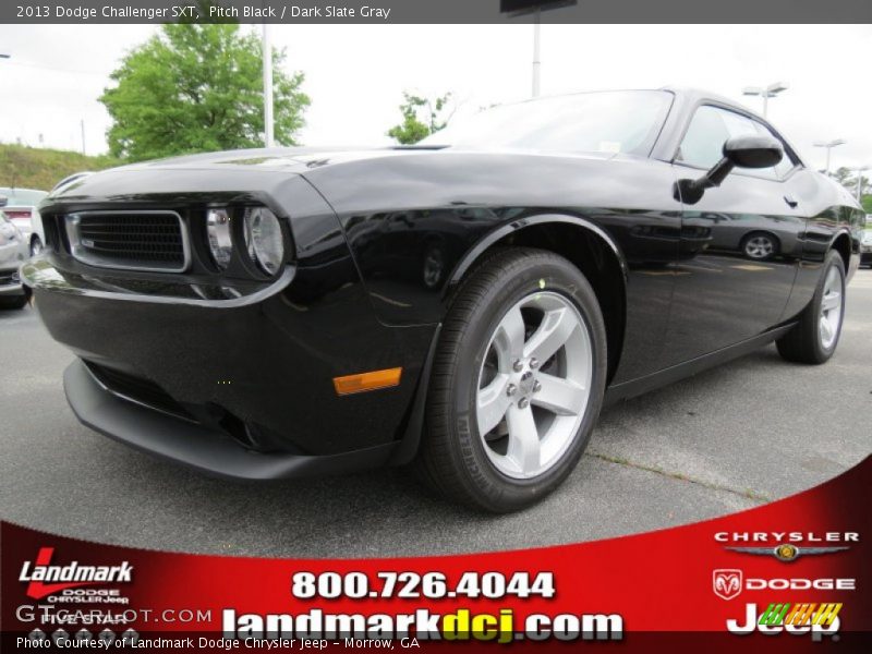 Pitch Black / Dark Slate Gray 2013 Dodge Challenger SXT