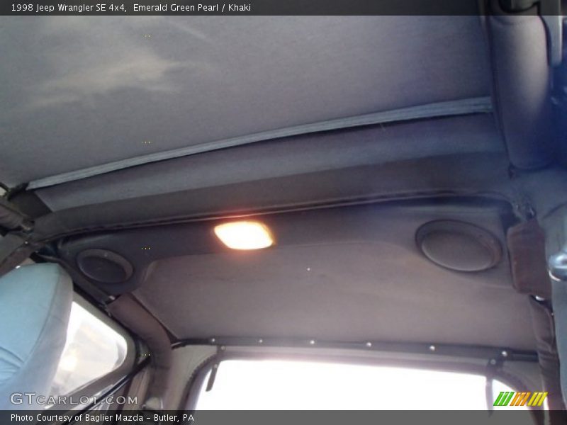 Emerald Green Pearl / Khaki 1998 Jeep Wrangler SE 4x4