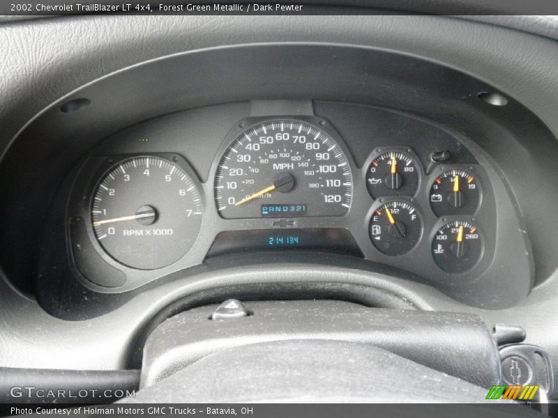 Forest Green Metallic / Dark Pewter 2002 Chevrolet TrailBlazer LT 4x4