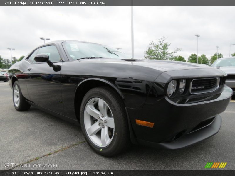 Pitch Black / Dark Slate Gray 2013 Dodge Challenger SXT
