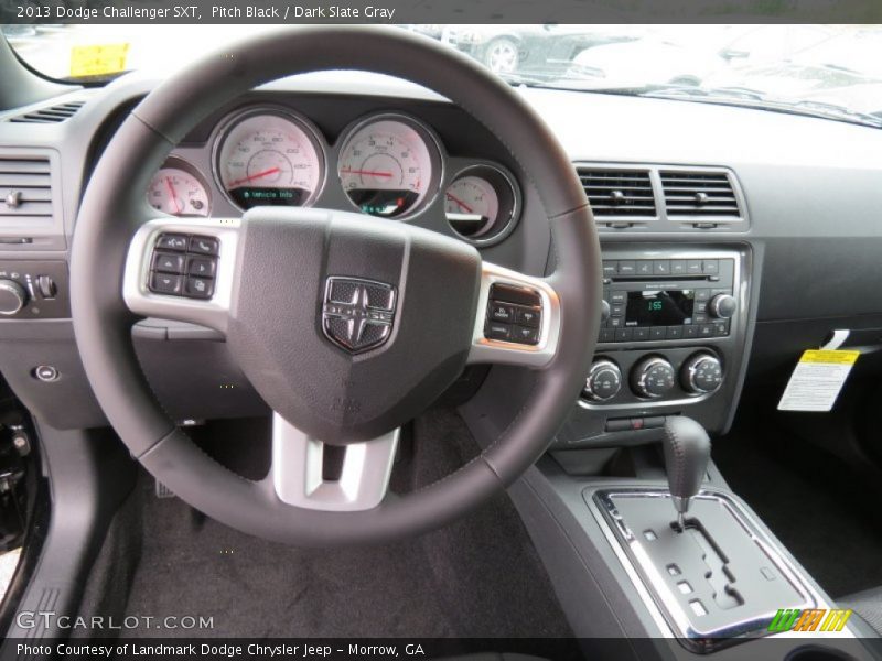 Pitch Black / Dark Slate Gray 2013 Dodge Challenger SXT