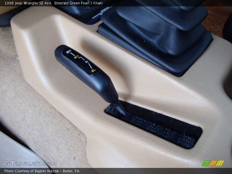 Emerald Green Pearl / Khaki 1998 Jeep Wrangler SE 4x4