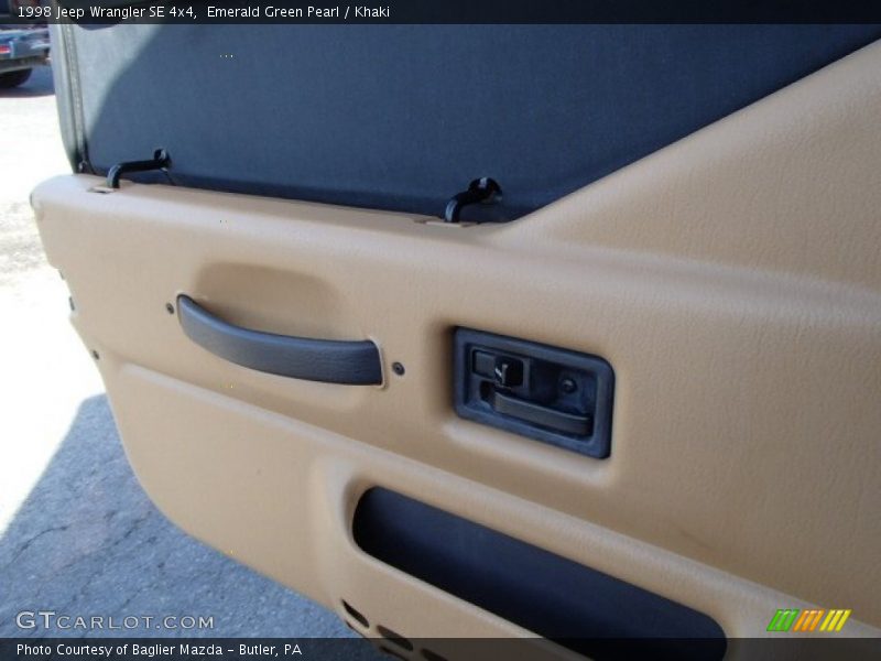 Emerald Green Pearl / Khaki 1998 Jeep Wrangler SE 4x4