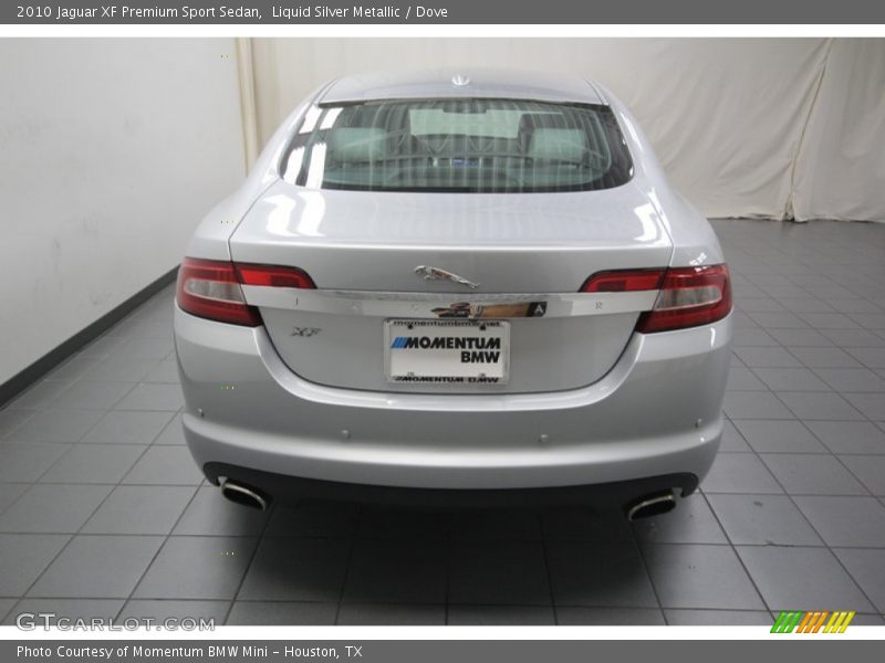 Liquid Silver Metallic / Dove 2010 Jaguar XF Premium Sport Sedan