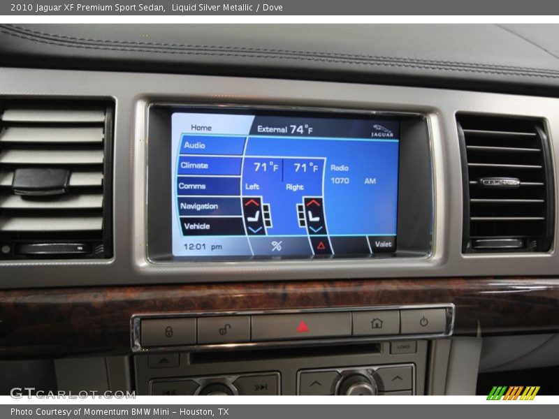 Liquid Silver Metallic / Dove 2010 Jaguar XF Premium Sport Sedan