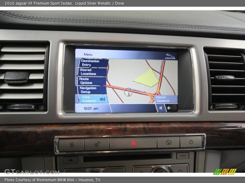 Navigation of 2010 XF Premium Sport Sedan