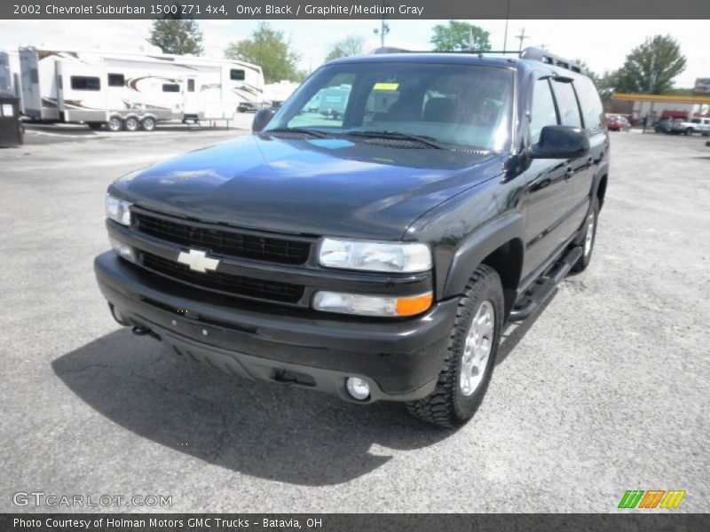 Onyx Black / Graphite/Medium Gray 2002 Chevrolet Suburban 1500 Z71 4x4