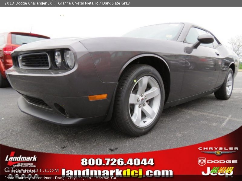 Granite Crystal Metallic / Dark Slate Gray 2013 Dodge Challenger SXT