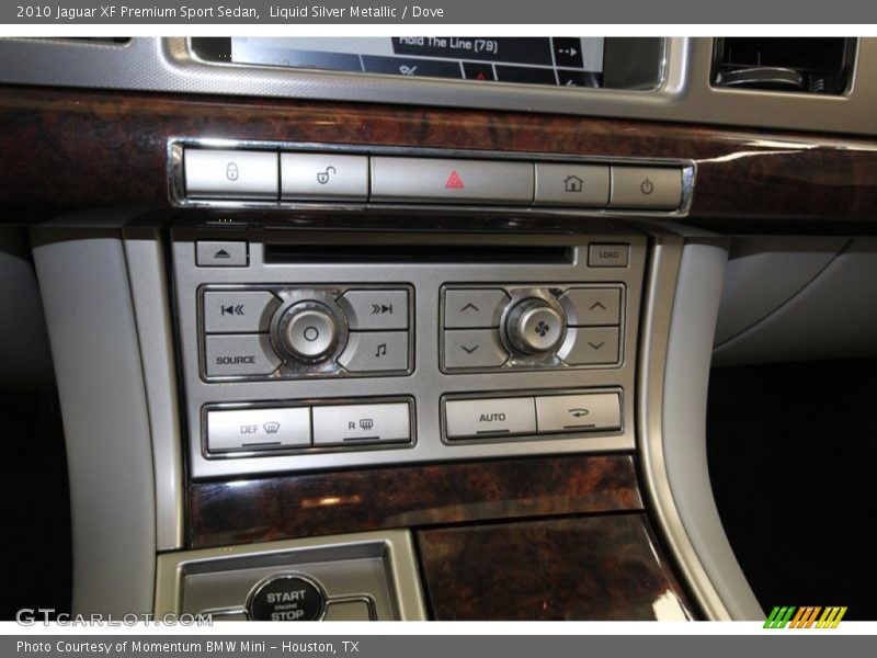 Controls of 2010 XF Premium Sport Sedan