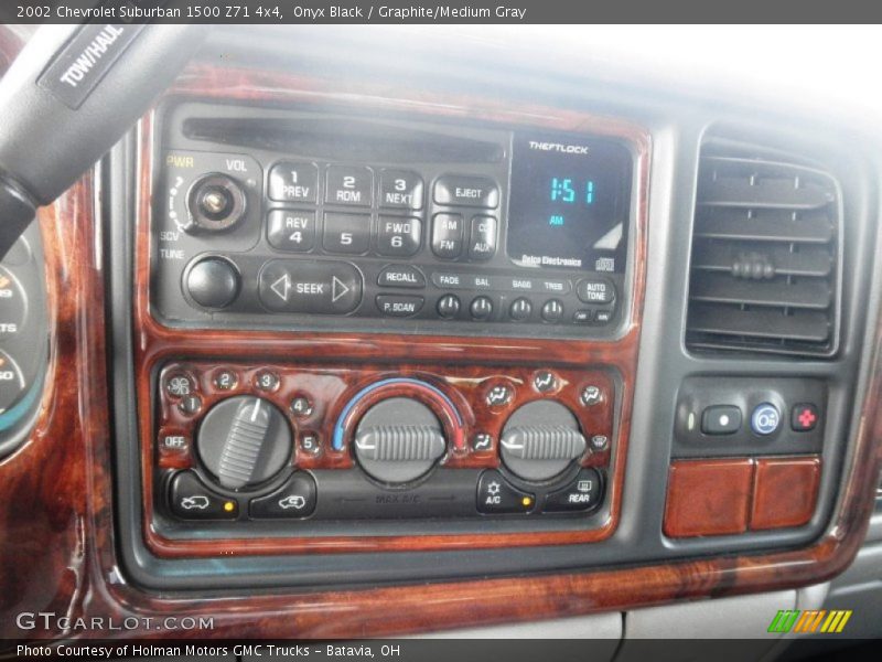 Onyx Black / Graphite/Medium Gray 2002 Chevrolet Suburban 1500 Z71 4x4