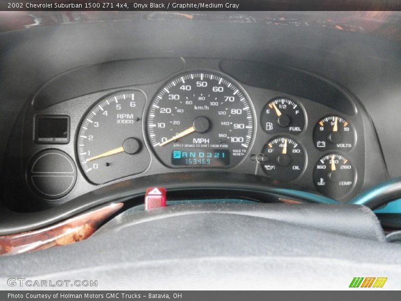 Onyx Black / Graphite/Medium Gray 2002 Chevrolet Suburban 1500 Z71 4x4