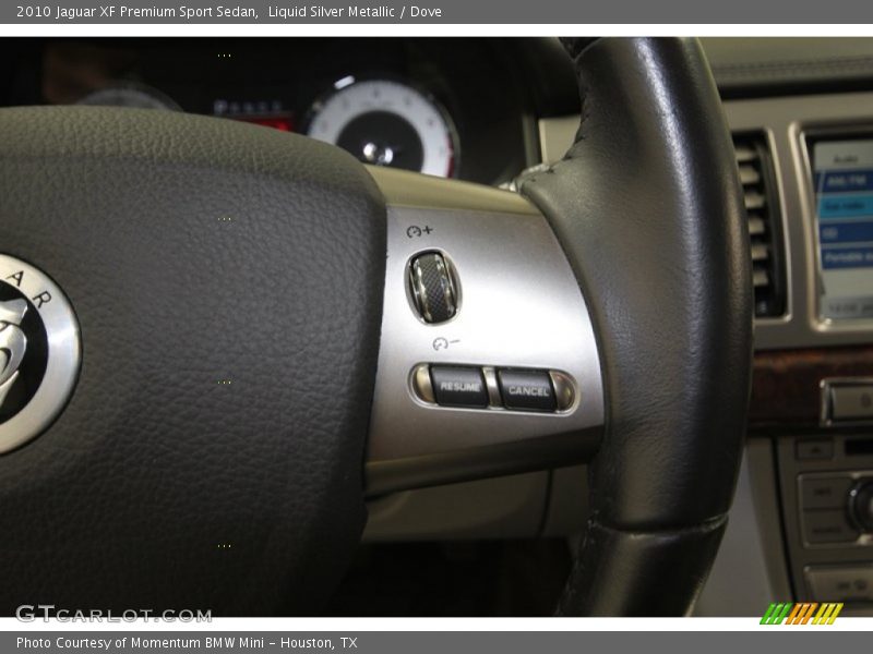 Controls of 2010 XF Premium Sport Sedan