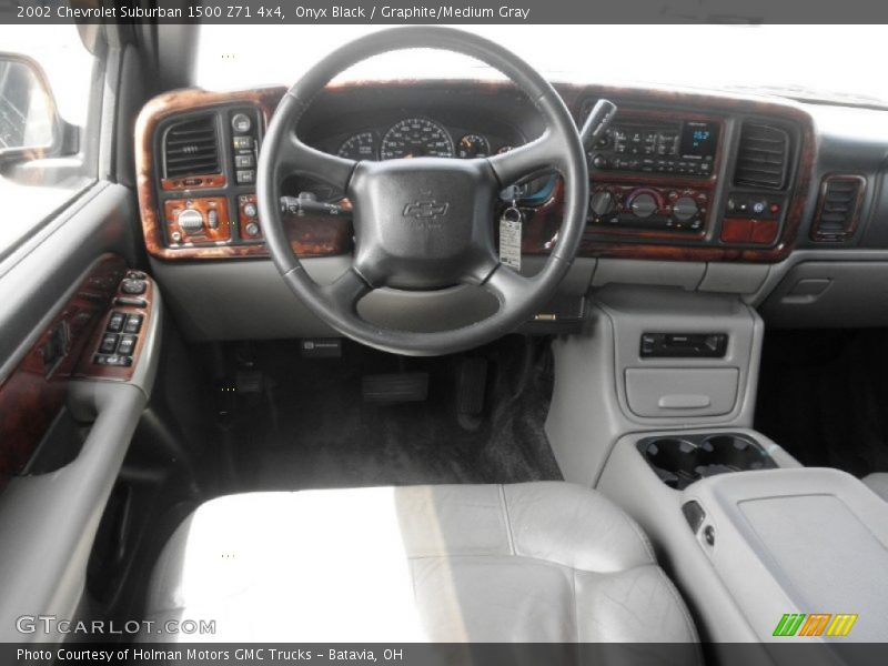 Onyx Black / Graphite/Medium Gray 2002 Chevrolet Suburban 1500 Z71 4x4