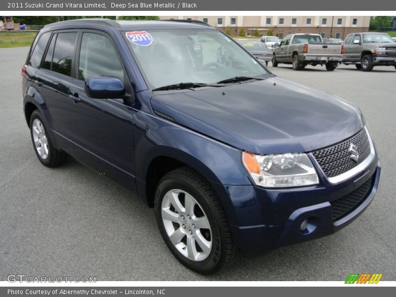 Deep Sea Blue Metallic / Black 2011 Suzuki Grand Vitara Limited