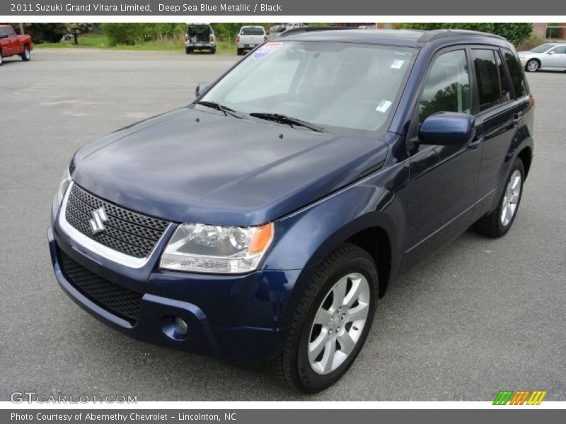 Deep Sea Blue Metallic / Black 2011 Suzuki Grand Vitara Limited