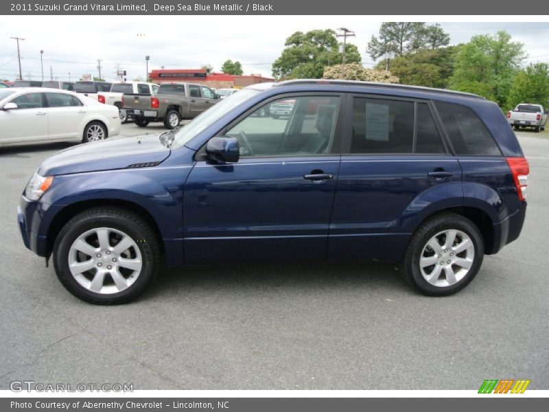Deep Sea Blue Metallic / Black 2011 Suzuki Grand Vitara Limited