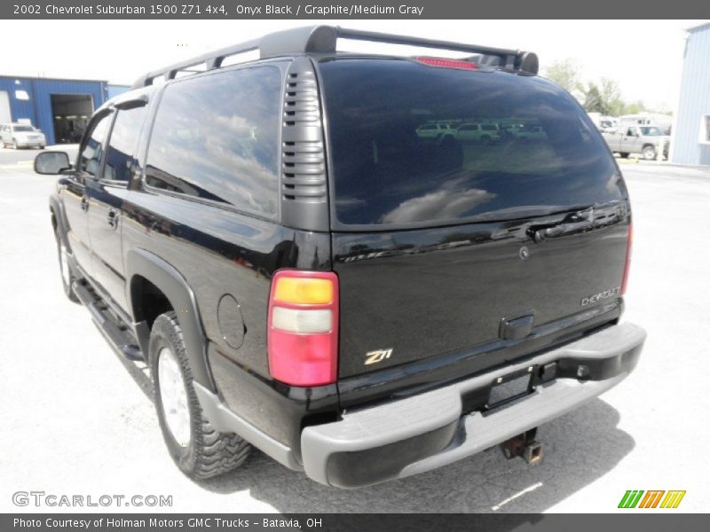 Onyx Black / Graphite/Medium Gray 2002 Chevrolet Suburban 1500 Z71 4x4