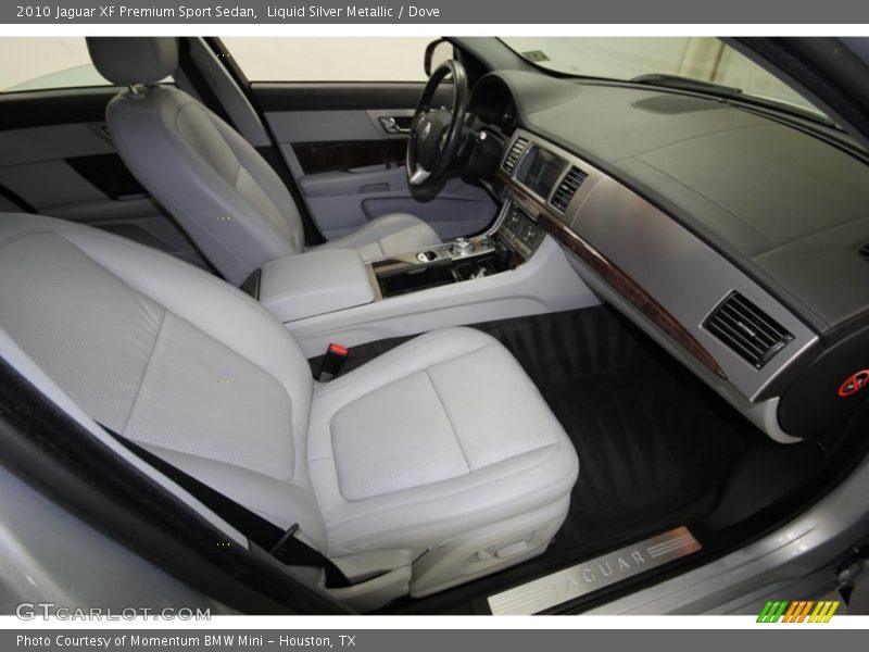 Liquid Silver Metallic / Dove 2010 Jaguar XF Premium Sport Sedan