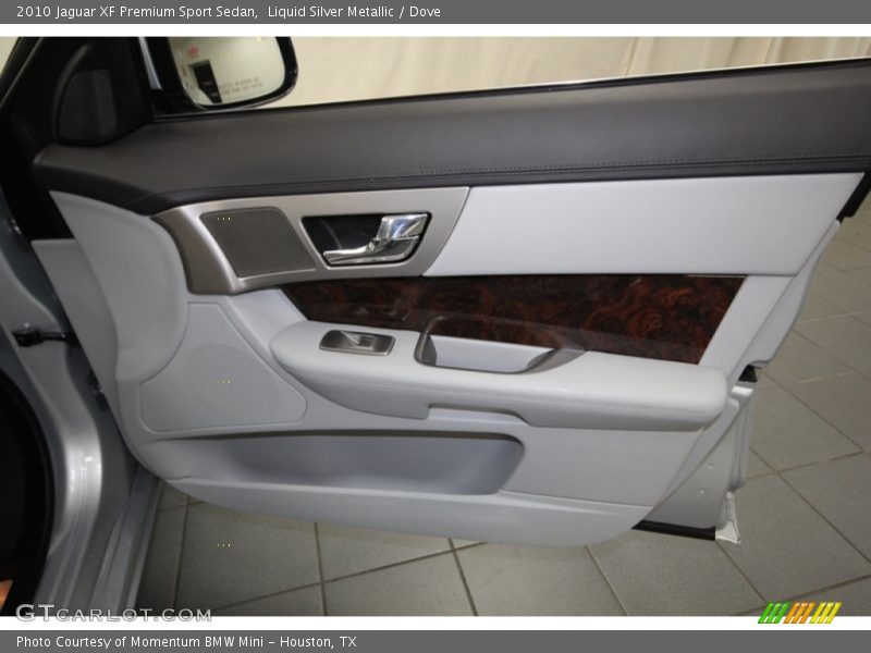 Liquid Silver Metallic / Dove 2010 Jaguar XF Premium Sport Sedan