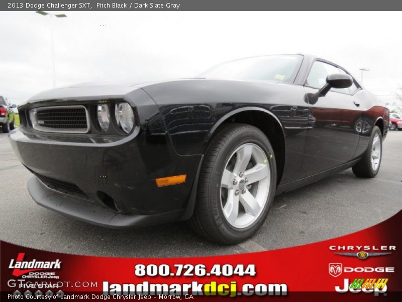Pitch Black / Dark Slate Gray 2013 Dodge Challenger SXT