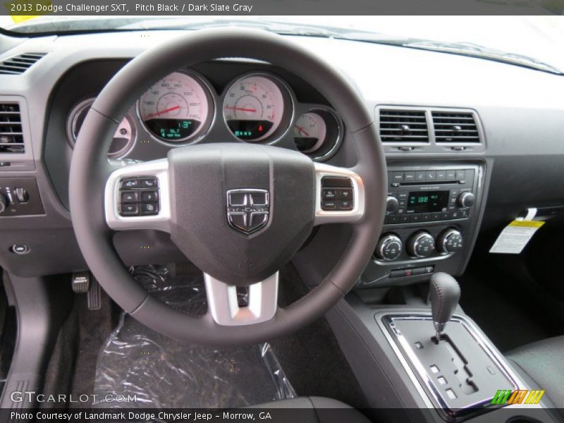 Pitch Black / Dark Slate Gray 2013 Dodge Challenger SXT