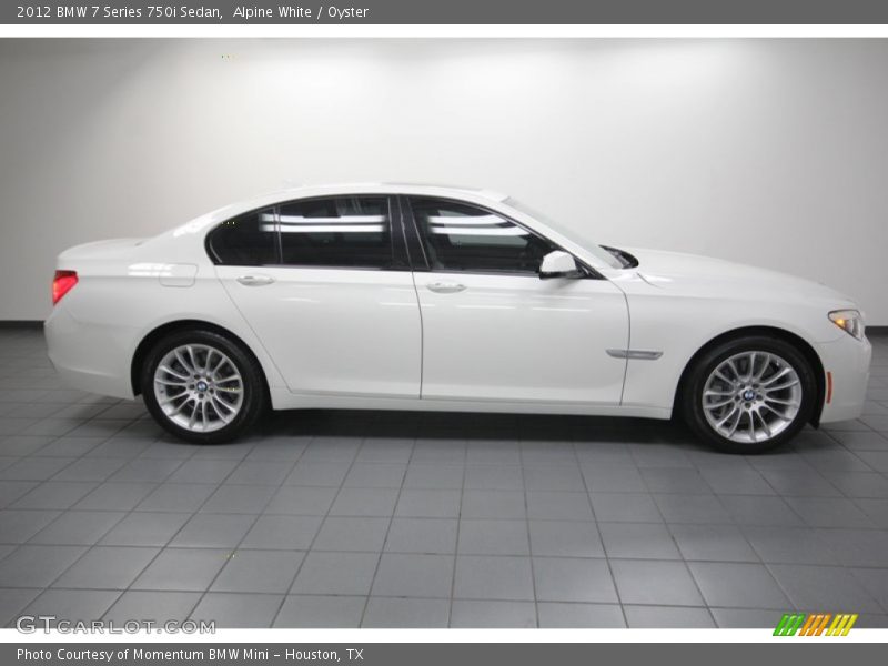 Alpine White / Oyster 2012 BMW 7 Series 750i Sedan