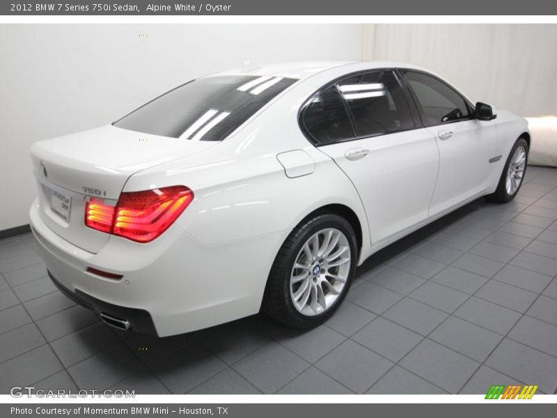 Alpine White / Oyster 2012 BMW 7 Series 750i Sedan